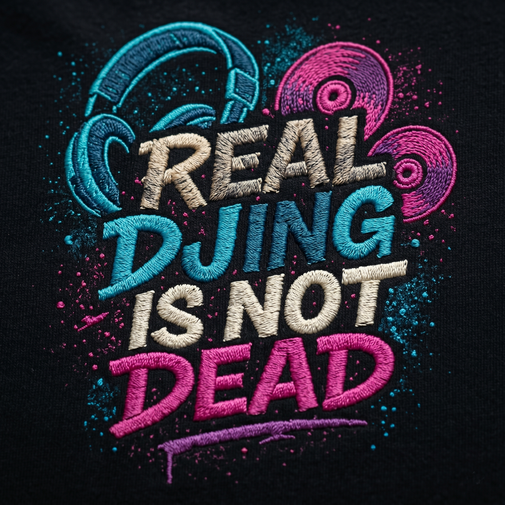 Broderie haute qualité multicolore sur textile — réalisation Ultimate Print