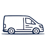 Pack Essentiel - Lettrage minimaliste camionnette portes avant et arrière dès 180€ HTVA - Ultimate Print Charleroi