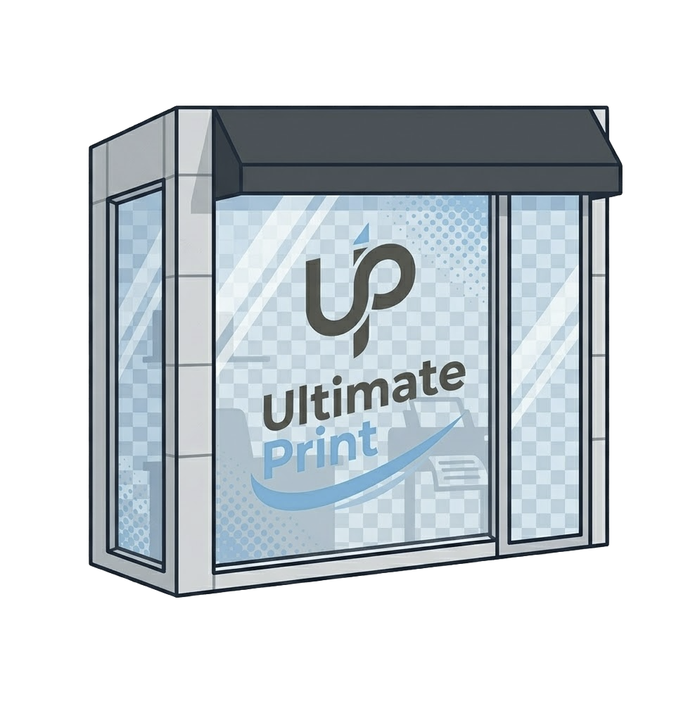 LETTRAGE VITRINE<br />
ultimate print couillet belgique 