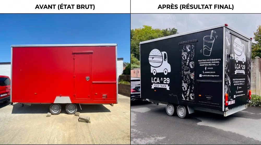 Covering foodtruck LCA*29 Charleroi