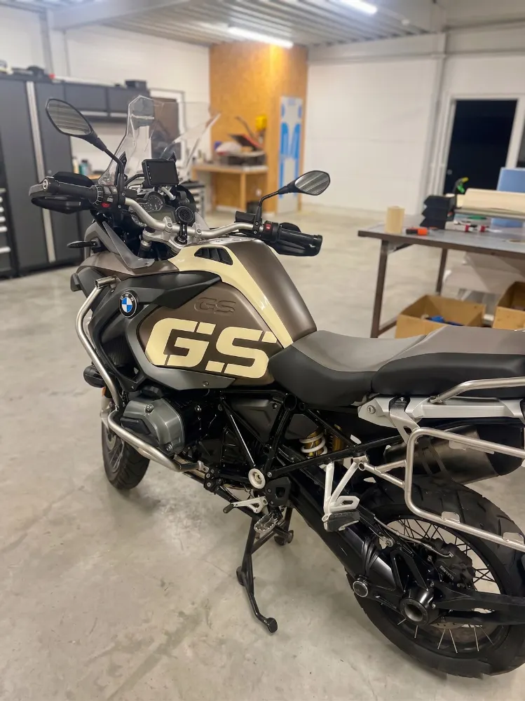 Covering moto BMW GS bicolore