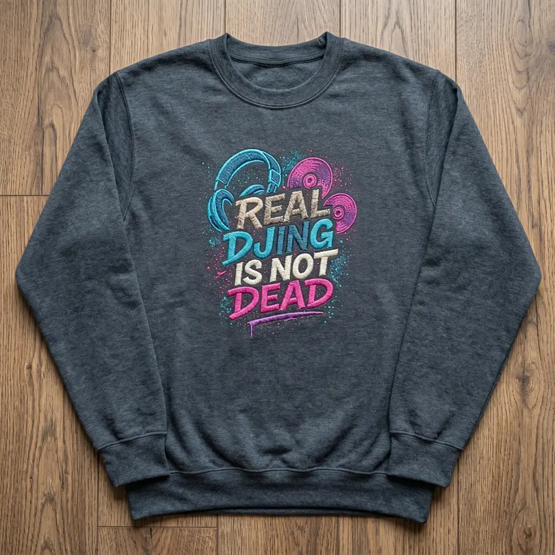 Sweat personnalisé brodé multicolore — Ultimate Print Charleroi
